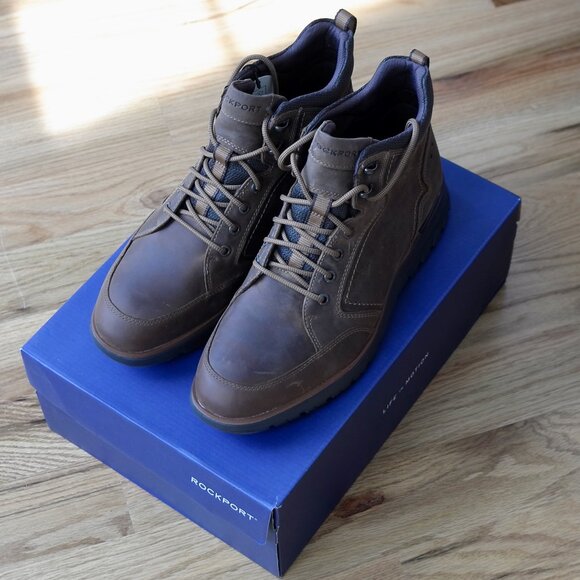 Rockport NEW Total Motion Men’s Waterproof Sport Brown Hiking Boot C15723 9.5W main image 2